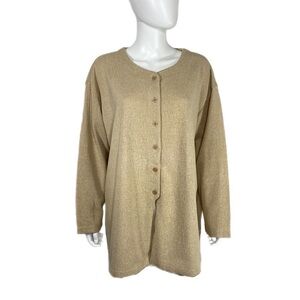 Honors Plus Size Vintage Textured Camel Colored Sweater